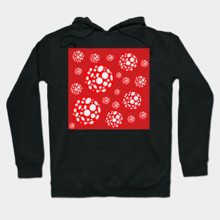 red and white polka dot infinity Hoodie